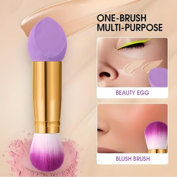 Purple and Gold Makeup Brush Set NWT - Picture 6 of 7